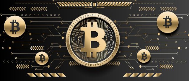 Une pièce symbolique représentant le bitcoin Une pièce symbolique représentant le bitcoin