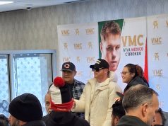Canelo – Mbilli : à quelle heure et sur quelle chaîne voir le combat ce samedi Le boxeur mexicain Saúl « Canelo » Álvarez lors d’une séance de promotion aux États-Unis
