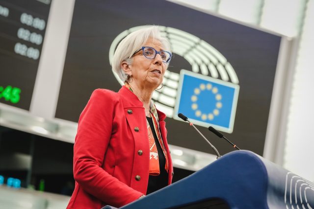 Christine Lagarde, présidente de la BCE, s’exprime devant le Parlement européen en 2023 Christine Lagarde, présidente de la BCE, s’exprime devant le Parlement européen en 2023