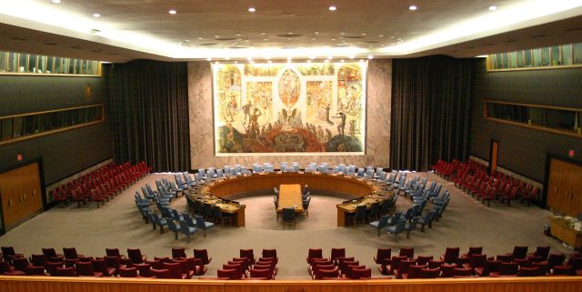 La salle du Conseil de sécurité des Nations unies à New York La salle du Conseil de sécurité des Nations unies à New York