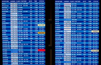Voyage aux États-Unis : déclaration sanitaire Ebola obligatoire dès le 3 novembre, mode d’emploi Le tableau des départs et arrivées à l’aéroport de Washington-Dulles, aux États-Unis