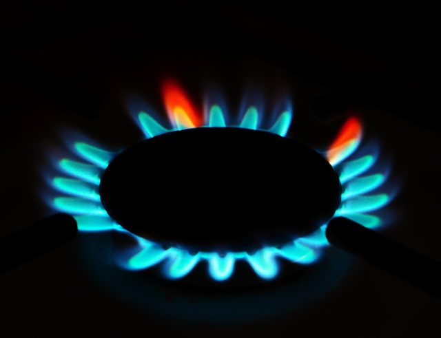 La flamme bleue d’un brûleur de gazinière (photo d’illustration) La flamme bleue d’un brûleur de gazinière (photo d’illustration)
