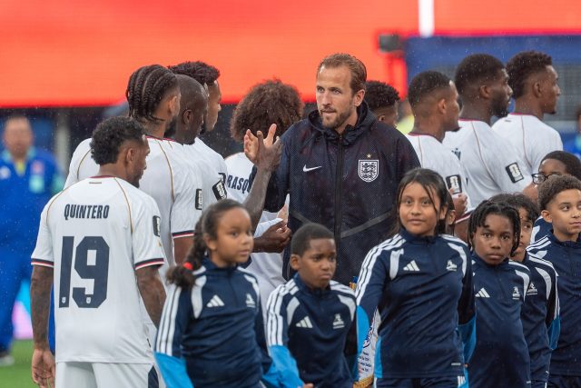 Harry Kane sous le maillot de l’Angleterre face au Panama, le 27 juin 2026 Harry Kane sous le maillot de l’Angleterre face au Panama, le 27 juin 2026