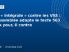 Loi « intégrale » contre les VSS : l’Assemblée adopte le texte 503 voix pour, 0 contre Illustration graphique bleu France : adoption de la loi intégrale contre les violences sexistes et sexuelles, Ouelen 14 octobre 2026