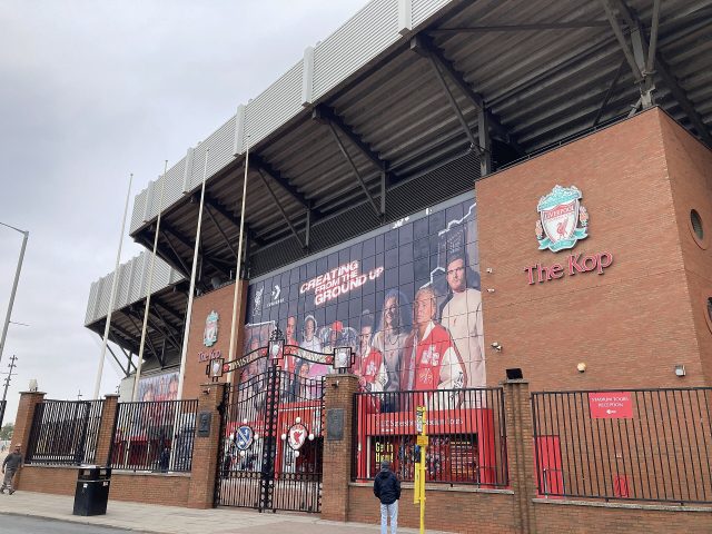 Le stade d’Anfield, à Liverpool Le stade d’Anfield, à Liverpool