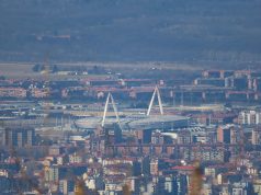 Zéro point, un seul tir cadré : la soirée noire de l’OM et de l’OL en Ligue Europa, Rennes sauve l’honneur à Turin L’Allianz Stadium de Turin, stade de la Juventus, vu des collines (photo d’archives)