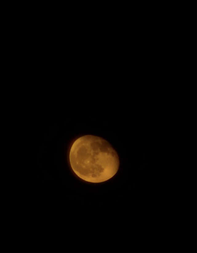 La Lune gibbeuse décroissante dans le ciel La Lune gibbeuse décroissante dans le ciel