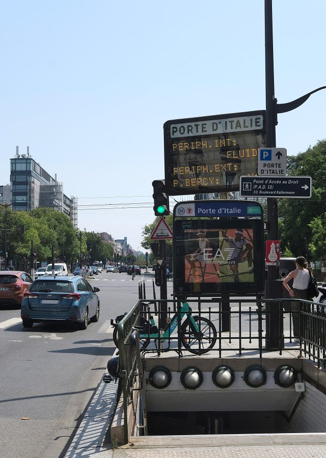 La porte d’Italie, dans le 13e arrondissement de Paris, point de départ du nouveau parcours (photo d’archives)