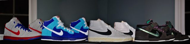 Quatre paires de chaussures Nike Quatre paires de chaussures Nike