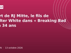 Mort de RJ Mitte, le fils de Walter White dans « Breaking Bad », à 34 ans Mort de RJ Mitte, le fils de Walter White dans « Breaking Bad », à 34 ans