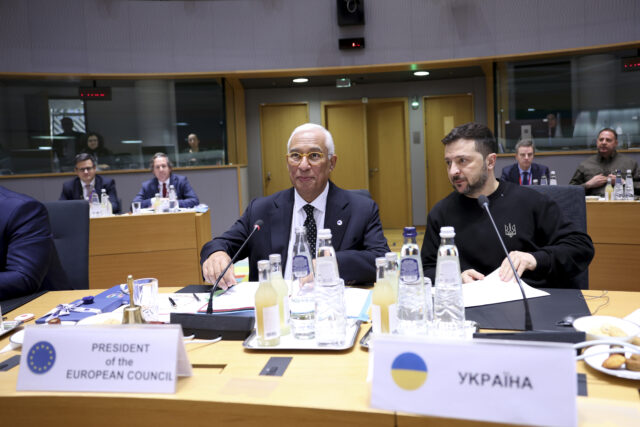 António Costa, président du Conseil européen, avec Volodymyr Zelensky à Bruxelles António Costa, président du Conseil européen, avec Volodymyr Zelensky à Bruxelles