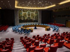 Succession de Guterres à l’ONU : Macky Sall retire sa candidature au lendemain d’un vote indicatif bloqué La salle du Conseil de sécurité au siège des Nations unies à New York (photo d'archives)