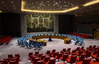 Succession de Guterres à l’ONU : Macky Sall retire sa candidature au lendemain d’un vote indicatif bloqué La salle du Conseil de sécurité au siège des Nations unies à New York (photo d'archives)