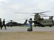 Canada : un incendie sur la base militaire de Wainwright, en Alberta, fait des morts et des blessés Exercice militaire sur la base des Forces canadiennes de Wainwright, en Alberta, en 2013 (photo d'archives)