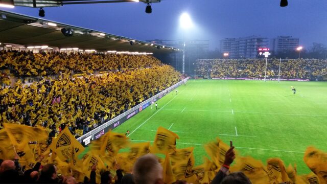 Supporters du Stade Rochelais en jaune et noir (photo d'archives) Supporters du Stade Rochelais en jaune et noir (photo d'archives)