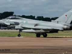 Attaques des houthis : Londres envoie ses Typhoon défendre le ciel saoudien et prolonge le ravitaillement des avions de Riyad qui frappent au Yémen Un avion de combat Typhoon FGR4 de la Royal Air Force britannique