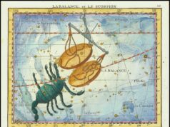 Horoscope du mardi 20 octobre 2026 Les constellations de la Balance et du Scorpion dans l'atlas céleste de John Flamsteed (édition de 1776)