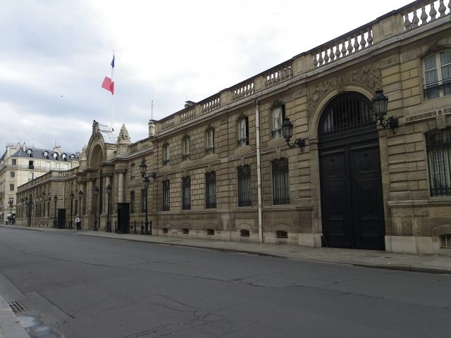 La façade du palais de l'Élysée, à Paris (photo d'archives) La façade du palais de l'Élysée, à Paris (photo d'archives)