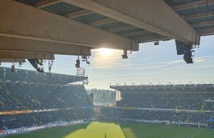 Deux buts de Diaoune, quatre de Galatasaray : la soirée noire des clubs du Nord en Ligue des champions, Lille 35e et Lens 27e Le stade Jan-Breydel de Bruges, en Belgique (photo d'archives)