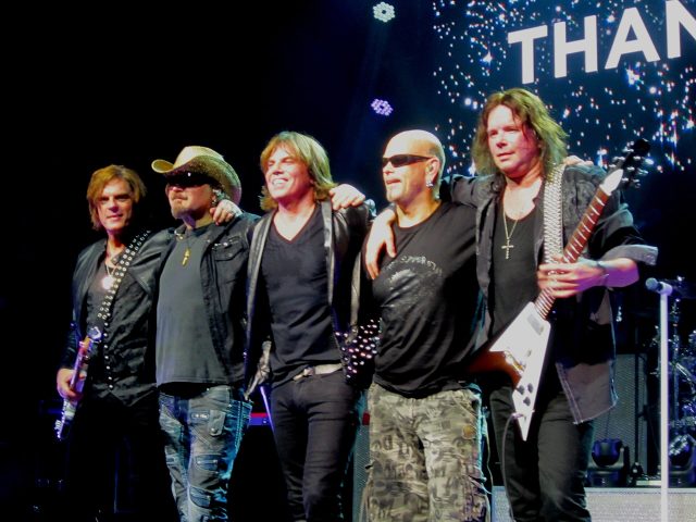 Le groupe suédois Europe en concert à Stockholm en 2016 Le groupe suédois Europe en concert à Stockholm en 2016