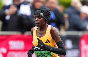 Dopage : Peres Jepchirchir, championne du monde et olympique du marathon, suspendue provisoirement après un contrôle positif à l’EPO La marathonienne kényane Peres Jepchirchir lors du marathon de Londres 2024